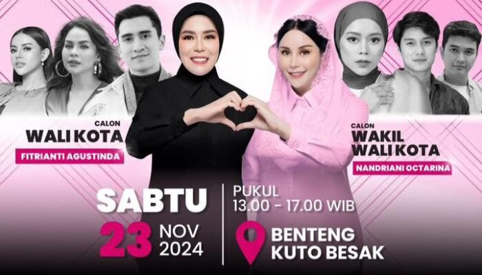 Lesti Kejora, Rizky Billar Hingga Aldi Taher Akan Meriahkan Kampanye Akbar Fitri Nandri di BKB Besok