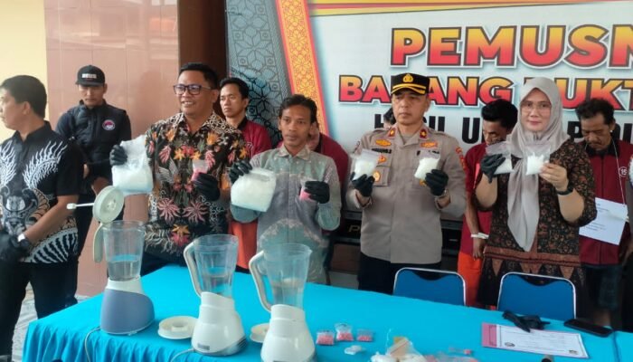 BB Sabu 2.689 Gram dan Ekstasi 657 Butir Dimusnahkan Ditresnarkoba Polda Sumsel