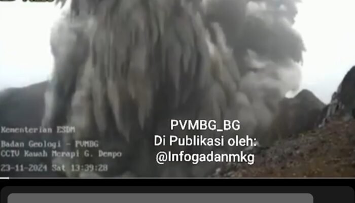 Gunung Dempo di Pagaralam Erupsi Disertai Suara Gemuruh, Masyarakat Diimbau Waspada
