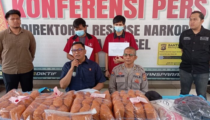 Tangkap Dua Kurir di Bogor, Timsus Ditresnarkoba Polda Sumsel Amankan Dua Karung Berisi 50 Kg Sabu