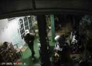 Terekam CCTV Maling Beraksi di Jalan Srijaya Negara Palembang, Gasak Motor Penghuni Kos