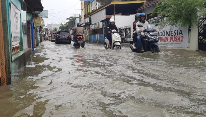 Kota Palembang Kembali Dikepung Banjir, Usai Diguyur Hujan Deras