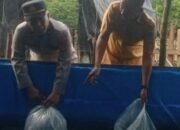 Dorong Ketahanan Pangan, Personel Polsek Tanjung Batu Rutin Pantau Budidaya Ikan Patin dan Lele di Pekarangan