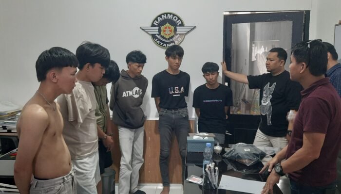 Jatanras Polda Sumsel Ringkus Enam Pemuda Pelaku Begal dengan Modus Tawuran di Sukawinatan Palembang