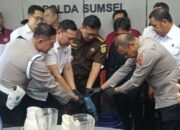 Polda Sumsel Musnahkan 653 Gram Sabu, Klaim Berhasil Selamatkan Ribuan Jiwa