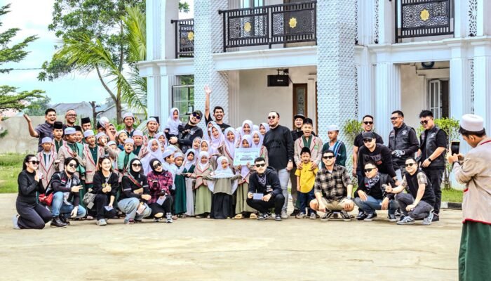 Gelar Aksi Sosial Komunitas Moge Berejo Bikers Palembang Berbagi ke Panti Asuhan
