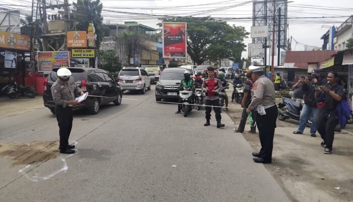 Gagal Menyalip, Pemotor Wanita Tewas Dilindas Bus Pariwisata di Jalan Brigjen Hasan Kasim Palembang