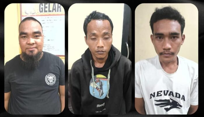 Tampang Tiga Penumpang Innova Tembak Mati Sopir Angdes di Banyuasin Usai Ditangkap Polisi