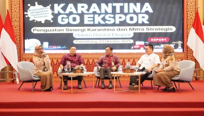 Karantina Sumsel Perkuat Sinergi Lintas Sektor untuk Dorong Ekspor