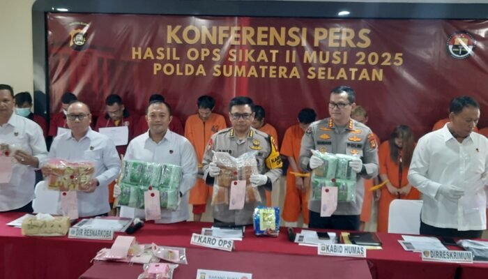 Operasi Sikat II Musi 2025 Berakhir, Ini Hasil Operasi Selama 15 Hari, Ada Bandar Sabu 11 Kilogram