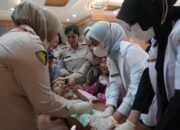 Tegangnya Raut Wajah Aldo Saat Dikhitan HUT Korpri ke 54 di RS Bhayangkara Moh Hasan Palembang