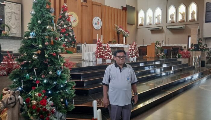 Gereja Paroki Santo Yoseph Palembang Bersolek Sambut Perayaan Natal 2025