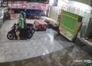 Terekam CCTV, Kawanan Curanmor Gasak Motor di Ruko Pasar Pagi Macan Lindungan Palembang