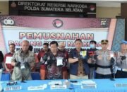 Musnahkan Sabu dan Ekstasi, Polda Sumsel Sebut Akhir Tahun Terjadi Peningkatan Peredaran Narkoba