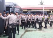 100 Personel Satbrimob Polda Sumsel BKO ke Gayo Lues Penanganan Mitigasi Pasca Bencana