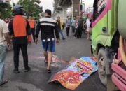 Lakalantas di Jalan Kol H Burlian, Pengendara Motor Tewas Dilindas Truk Tangki Air