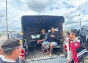 Direktorat Samapta Polda Sumsel Amankan Lima Pelaku Premanisme Akses di Tol Keramasan