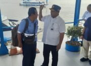 Kepala KSOP Kelas 1 Palembang Sambut dan Lepas Peserta Mudik Gratis dari Pelabuhan Boom Baru Palembang