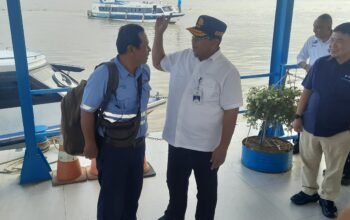 Kepala KSOP Kelas 1 Palembang Sambut dan Lepas Peserta Mudik Gratis dari Pelabuhan Boom Baru Palembang