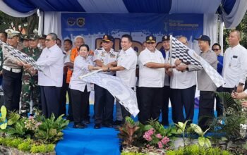 Kemenhub Lepas 5 Armada Bus Peserta Balik Mudik Gratis dari Terminal Alang alang Lebar Palembang