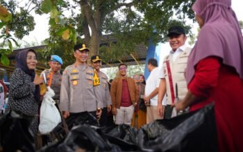 Kapolda Sumsel Bersama Gubernur Launching Program BELIDA di Ogan Ilir Ajak Warga Bersih bersih Lingkungan