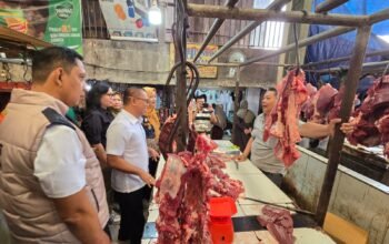 Sidak Pasar Lemabang Satgas Saber Pangan Pusat Ingatkan Pedagang Tidak Naikan Harga Seenaknya