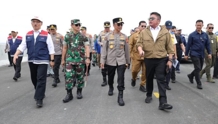 Tinjau Ruas Tol Kapal Betung, Kapolda Sumsel Pastikan Kesiapan Infrastruktur Tol untuk Arus Mudik Lebaran