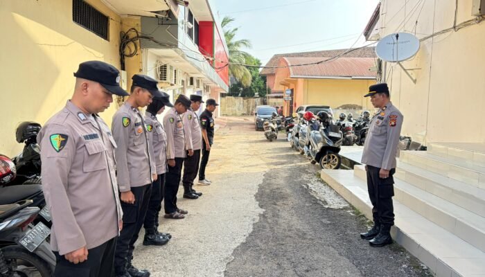 Personel Biddokkes Polda Sumsel Gelar Apel SOC, Siap Siaga Pengamanan Libur Idul Fitri 1447 Hijriah