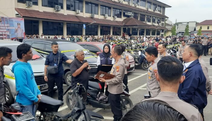 1.715 Unit Motor Hasil Curanmor Dipamerkan, Polda Sumsel Kembalikan 497 ke Korbannya