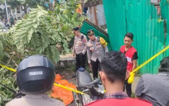 Pengemudi Ojol Tewas Ditimpa Pohon Tumbang Saat Melintas di Jalan Kapten A Rivai Palembang