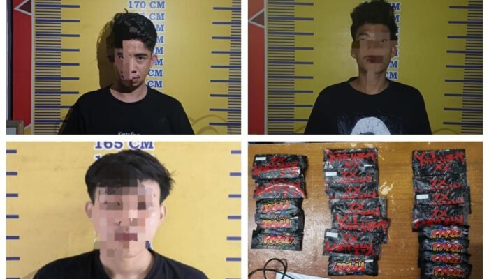 Jadi Bandar Narkoba Etomidate, Tiga Pemuda di Palembang Diringkus Ditresnarkoba Polda Sumsel