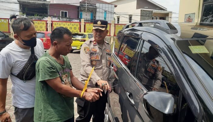 Pakai Obeng, Resedivis Ini Kembali Ditangkap Bobol Mobil di Parkiran Mall Palembang Icon Gasak Laptop dan iPad