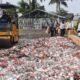 Dilindas Alat Berat, 20.088 Botol Miras Oplosan Hasil Ungkap Kasus di Banyuasin Dimusnahkan