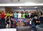 Nobar Piala Dunia dan Bansos, Ditlantas Polda Sumsel Perkuat Kemitraan Bersama Ojol