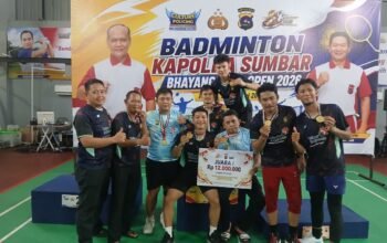 Luar Biasa, Atlet Badminton Polda Sumsel Raih Juara 1 Kapolda Sumbar Open 2026