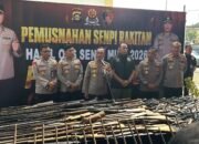Ops Senpi Musi 2026 Berakhir, Polda Sumsel Musnahkan 397 Pucuk Senpi Ilegal dan Rakitan