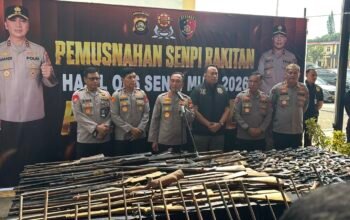 Ops Senpi Musi 2026 Berakhir, Polda Sumsel Musnahkan 397 Pucuk Senpi Ilegal dan Rakitan