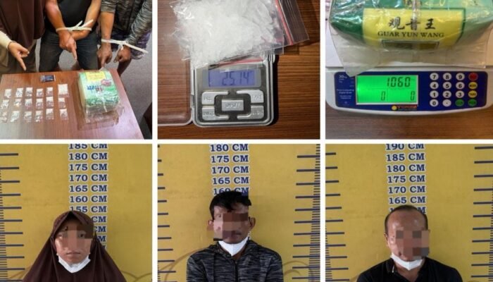 Tiga Pengedar Sabu di Prabumulih dan Muara Enim Ditangkap, Polda Sumsel Sita Sita 1 Rumah dan 2 Mobil Hingga Perhiasan