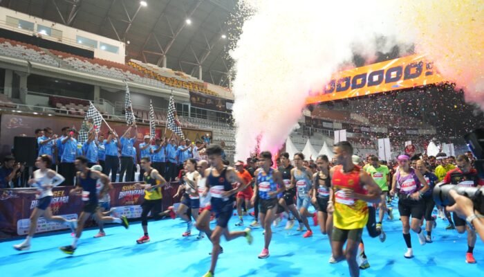 8 Ribu Pelari Ramaikan Ajang Sumsel Bhayangkara Run 2026 di Palembang