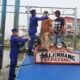 Kabut Asap Pekat, Ditpolairud Polda Sumsel Bagikan Masker ke Penumpang dan Serang Speedboat