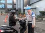 Tegakkan Disiplin Internal, Propam Polda Sumsel Razia Kelengkapan Kendaraan Personel