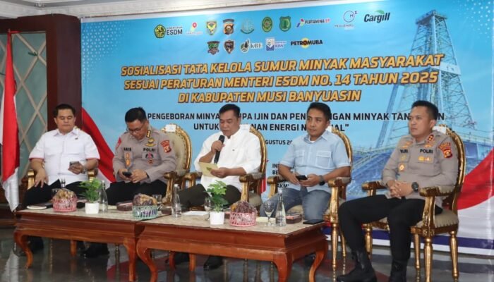 Stop Pengeboran Ilegal, Polda Sumsel dan Pemkab Muba Sosialisasikan Tata Kelola Sumur Minyak