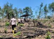 Cegah Karhutla, Personel Polda Sumsel Sisir Lahan Rawan di Muba