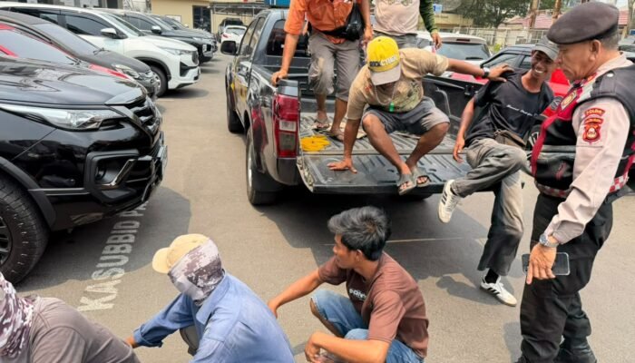 15 Jukir Liar dan Preman Pasar di Palembang Terjaring Razia Ops Sikat Musi I Polda Sumsel