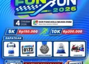Selain Sehat Juga Bertabur Hadiah, Ayo Ikuti Polres Muara Enim Fun Run 2026