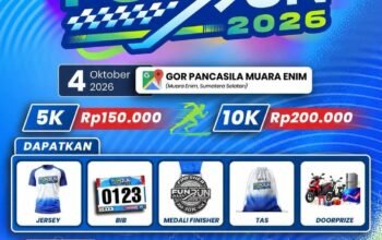 Selain Sehat Juga Bertabur Hadiah, Ayo Ikuti Polres Muara Enim Fun Run 2026