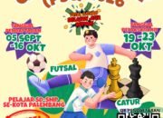 SMP Padmajaya Palembang Gelar Sports Championship 2026, Sediakan Piala Bergilir dan Hadiah Jutaan Rupiah